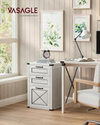 VASAGLE File Cabinet with 3 Drawers, Printer Stand, Fit A4 Letter Size - Image 2