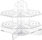 Eersida 120 Slot Acrylic Pen Holder Pen Clear Pencil Holder Display Stand Marker Organizer Acrylic Desktop Organizer the Hole Diameter Is 0.5 Inch for Art Supply Makeup Brushes Storage Craft Shows by Eersida