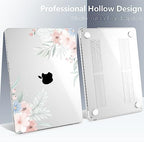 Batianda LumiArt Case for MacBook Air 13.6" M2-M5 Chip, Pastel Floral - Image 4