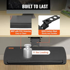 VEVOR Under-Desk Keyboard Tray, Adjustable for Height and Tilt, Slide-Out Design, Spacious 25x9.8 Inch Surface, Ideal for Home and Office Use - Image 6
