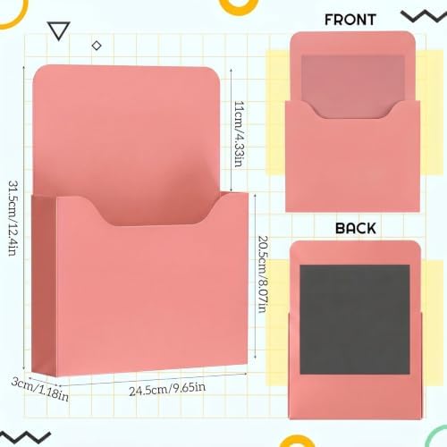 Gilprop 8 Pack Magnetic File Folder Holder for Whiteboard Classroom Storage - Image 2