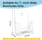 MaxGear Acrylic Brochure Holder 6x8 Inch, Clear Pamphlet Holder 6 Pack - Image 2