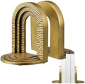 Kathfly Vintage Gold Brick Arch Bookends Resin Book Ends for Shelves Heavy Duty Decorative Bookends, Cute Book Stopper Holder Decor for Desk Home Office, Shelf Decoration by Kathfly