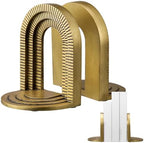 Kathfly Vintage Gold Brick Arch Bookends Resin Book Ends for Shelves Heavy Duty Decorative Bookends, Cute Book Stopper Holder Decor for Desk Home Office, Shelf Decoration by Kathfly