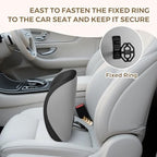 BEBAS Ergonomic Memory Foam Lumbar Support Pillow for Car, BlackGray - Image 3