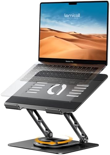 Lamicall Aluminum Laptop Stand for Desk for MacBook Neo Air Pro 10-17.3'' by Lamicall