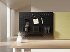 Kantek Pegboard Desktop Organizer & Accessories, Sits, Hangs or Clamps to Tables, 20.58” X 17” Black Steel Privacy Panel, Cup Holder, Pen Cup, Headphone Holder, Tray, Magnets, Easy Install - Image 6