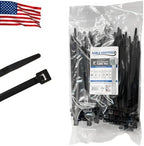 Kable Kontrol Made in USA Cable Ties, 8 Inch 100 Pcs, 120 Lbs Test – Black by KABLEKONTROL%C2%AE