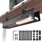48 Inch Under Desk Cable Management Tray No Drill Desk Cord Management Organization, Large-Capacity Cable Organizer for Home and Office Work Accessories by AxPower
