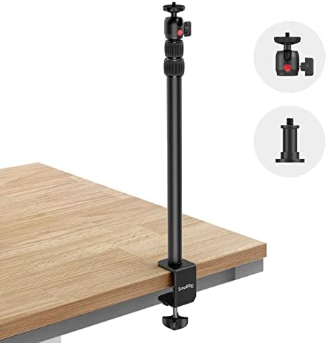 SMALLRIG Camera Mount C Stand, 15"-35" Adjustable Desk Clamp Table Tripod by SmallRig