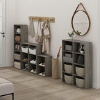 Furinno LUDER 3-Tier Book Shelf, Open Shelves Bookshelf, French Oak - Image 2