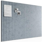 Bumusty 48"x 36" Large Felt Bulletin Board Tiles, Slate Gray by BUMUSTY