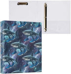 ALAZA Italian Brainrot Meme Tralalero Tralala Shark 1 3 Ring Binder 1.5 Inch Three Ring Office Binders w/clipboard & 3 Pockets, Hold 200 Sheets, 2 pcs - Image 3