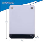 Iceberg Clarity Glass Personal Dry Erase Board, Office Supplies, with Ultra-White Back and Aluminum Frame, 9" x 12" - Image 2