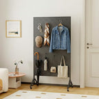 Metal Pegboard Display Stand 3 x 5.5 Feet, Adjustable Height with 40 Peg Board Hooks and Wheels, Pegboard Display Rack, Craft Display Rack, Retail Display Rack, Garage Peg Board - Image 6