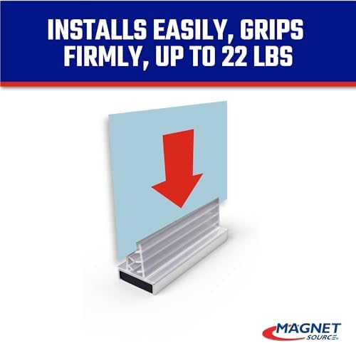 Master Magnetics Magnetic Sign Holder Pack - Magnetic Sign Holders for Door Frames, Metal Shelves, Whiteboards - Powerful Magnet - Retail EZ Grip Holder - 3" L x 1" W x 1.13" H - 25-Pack - Image 4