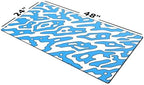 Gamer Boss - Gaming Mouse Pad - 48 x 24 Inches - 4mm Thick with Stitched Edges, Non-Slip Rubber Base, Premium Cloth Mousepad, Desk Mat for Laptop, Keyboard, Computer & PC (Mega, Blue Squiggle) - Image 2