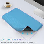 Computer Keyboard Stand with Wrist Rest, Ergonomic Tilted Keyboard Holder - Keyboard Riser with Wrist Pad - Keyboard Tray Support for Office Home - Blue - Image 5