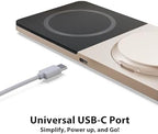 Wireless Charging Station for iPhone & AirPods: Foldable Charger Stand with MagSafe, 2-in-1 Magnetic Charger Stand for iPhone 12-15 & iPhone 16 & AirPods (No AC Adapter) - Image 5