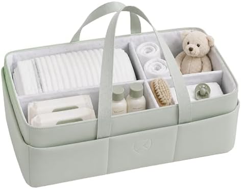 Koala Babycare Baby Diaper Caddy Organizer - Large Portable Nursery Storage Baby Basket with Handles for Newborn Essentials, Diapers, Wipes - Changing Table Caddy Organizer for Boy & Girl by KoalaBabycare