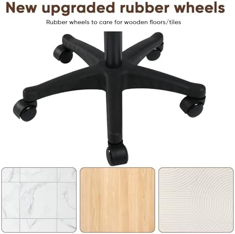 Ergonomic Adjustable Under Desk Footrest,Ottoman with Wheels - Image 7