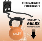 HUHOLE 4 Pack Ring Style Pegboard Weed Eater Hanger for 1/4 Inch Boards - Image 4