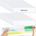 Chinco 30 Pcs Self Adhesive Clear Index Card Pockets,18 x 4 Inches by Chinco
