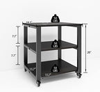 Natwind 3 Tier Laser Printer Stand,20''x20'' Side Table for Printer, Black - Image 5