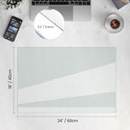 Tempered Glass Desk Pad with Beveled Edge, 24" x 18" Clear Office Desk Pad for Keyboard and Computer Monitor, Glass Desk Mat for Desktop Dry Erase - Image 2
