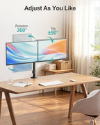 MOUNT PRO Dual Monitor Mount Fits 13-32" Screens, Up to 17.6lbs Per Arm - Image 3