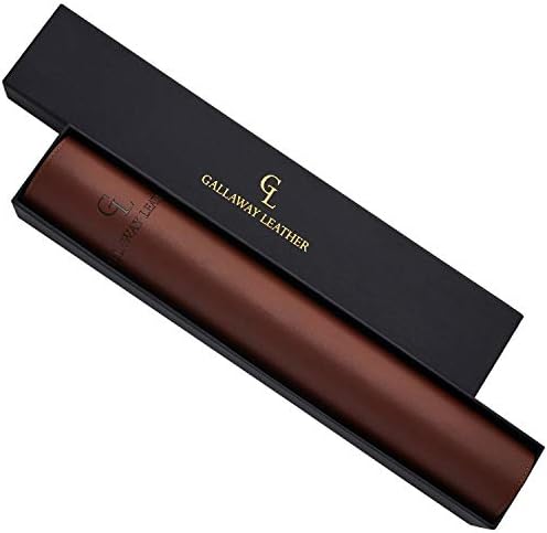 Gallaway Leather Desk Mat, Office Writing Desk Pad, Large 36" x 17" Dark Brown, for Top of Desks, Gift Ready Elegant Computer Desk Cover Protector PU Leather - Image 6