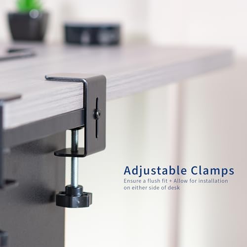 VIVO Black Corner Clamp-on Drawer and Shelf System, DESK-DR3C - Image 6