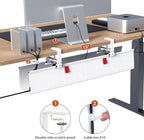 Univivi No Drill Under Desk Cable Management Tray, 28 inch Cable Management - Image 3