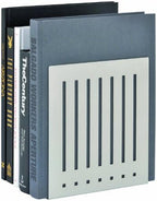 STEELMASTER Heavy Duty 10-Inch Steel Bookends, 1 Pair, Silver (241100050) - Image 3