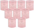 Segarty Pack of 9 Pencil Holders 3.9x4.2in, Round Mesh Pen Holder for Table Desk Organization, Large Pen Cup Container Set Desktop Accessories Organizer for Office Work Home Stuff Makeup Brush Storage by Segarty