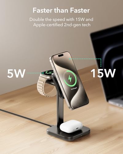 ESR 3 in 1 Wireless Charging Station, Magsafe Charger for iPhone 17-12 - Image 2