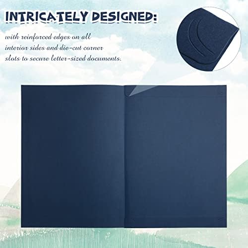 Fainne 250 Pcs 80 Pieces Certificate Holders Diploma Holder, Navy Blue - Image 6