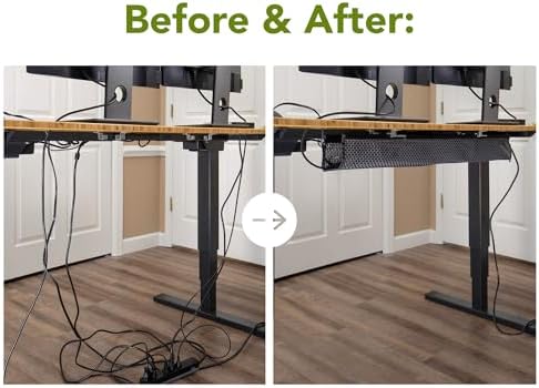 Mesh Cable Management Tray Under Desk Cord Organizer - 38" - Image 6