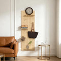 AMSXNOO Modular Wood Peg Board Wall Organizer Kits, 15.7X47.2IN/40X120CM by AMSXNOO