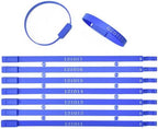 1000pcs Plastic Tamper Seals Numbered Security Shipping Tags, Slender Shape Container Ties Fixed Disposable Lock for Trailer Truck Cable (Blue) by Unknown