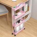 SPACELEAD 2-piece Set Slim Storage Cart 3 Tier,Bathroom Organizer Rolling Utility,Mobile Shelving Unit Slide Out for Office, Kitchen, Laundry Room & Narrow Places - Image 7