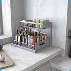 REALINN Under Sink Organizer, Pull Out Cabinet Organizer 2 Tier - Image 3