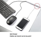 Cable Management Sleeve, Split Design, 25FT - 1 Inch, White - Image 3