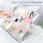 Case for Surface Laptop 8 2026/7 2024 13.8", Pink & Gold Hearts - Image 5