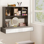 BECOMFORT Desk Hutch, Desk Organizer Shelf with 4 Storage Compartments, Wooden Display Rack, Desktop Bookshelf for Vanity Dressing Tabletop College Dorm Home & Office - Image 4