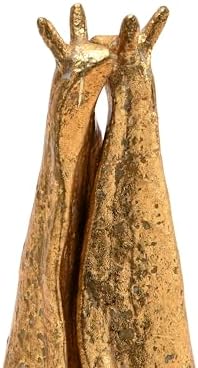 Creative Co-Op Decorative Distressed Cast Metal Snail Bookends, Gold - Image 6