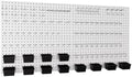 INCLY 158PCS White Metal Pegboard Wall Organizer 48x24 Inch by INCLY