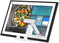 PlusAcc Stand for iPad & Show 15/21 & Tablet, Adjustable Tilt Holder, White by PlusAcc