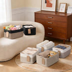 Goodpick 4 Pack Storage Baskets for Organizing Shelves, Black - Image 6