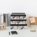 Soul & Lane - Floral Jumbo Scrapbook Storage Boxes with Lids, Set of 3 - Image 2